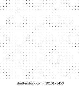 Spotted black and white grunge vector line background. Abstract halftone illustration background. Grunge grid polka dot background pattern
