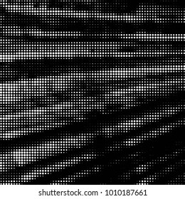 Spotted black and white grunge vector line background. Abstract halftone illustration background. Grunge grid polka dot background pattern
