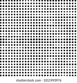 Spotted black and white grunge vector line background. Abstract halftone illustration background. Grunge grid polka dot background pattern
