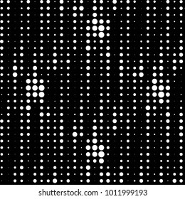 Spotted black and white grunge vector line background. Abstract halftone illustration background. Grunge grid polka dot background pattern
