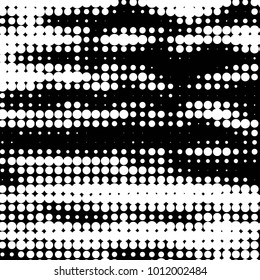 Spotted black and white grunge vector line background. Abstract halftone illustration background. Grunge grid polka dot background pattern
