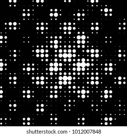 Spotted black and white grunge vector line background. Abstract halftone illustration background. Grunge grid polka dot background pattern
