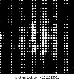 Spotted black and white grunge vector line background. Abstract halftone illustration background. Grunge grid polka dot background pattern
