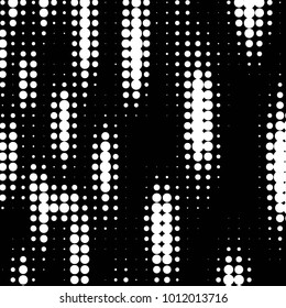 Spotted black and white grunge vector line background. Abstract halftone illustration background. Grunge grid polka dot background pattern
