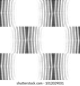 Spotted black and white grunge vector line background. Abstract halftone illustration background. Grunge grid polka dot background pattern
