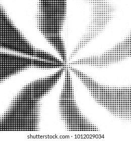 Spotted black and white grunge vector line background. Abstract halftone illustration background. Grunge grid polka dot background pattern
