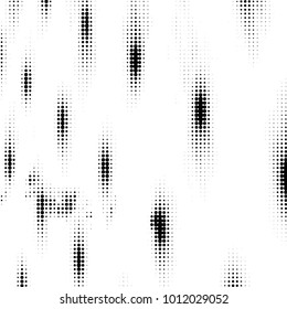 Spotted black and white grunge vector line background. Abstract halftone illustration background. Grunge grid polka dot background pattern
