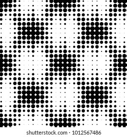 Spotted black and white grunge vector line background. Abstract halftone illustration background. Grunge grid polka dot background pattern

