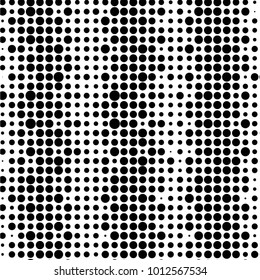 Spotted black and white grunge vector line background. Abstract halftone illustration background. Grunge grid polka dot background pattern
