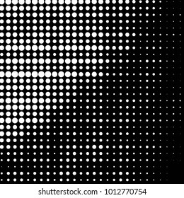 Spotted black and white grunge vector line background. Abstract halftone illustration background. Grunge grid polka dot background pattern
