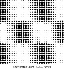 Spotted black and white grunge vector line background. Abstract halftone illustration background. Grunge grid polka dot background pattern
