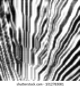 Spotted black and white grunge vector line background. Abstract halftone illustration background. Grunge grid polka dot background pattern

