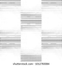 Spotted black and white grunge vector line background. Abstract halftone illustration background. Grunge grid polka dot background pattern
