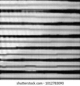 Spotted black and white grunge vector line background. Abstract halftone illustration background. Grunge grid polka dot background pattern
