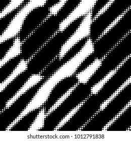Spotted black and white grunge vector line background. Abstract halftone illustration background. Grunge grid polka dot background pattern
