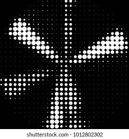 Spotted black and white grunge vector line background. Abstract halftone illustration background. Grunge grid polka dot background pattern
