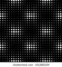 Spotted black and white grunge vector line background. Abstract halftone illustration background. Grunge grid polka dot background pattern
