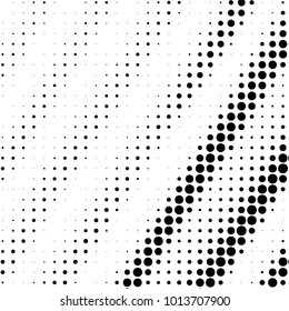 Spotted black and white grunge vector line background. Abstract halftone illustration background.
