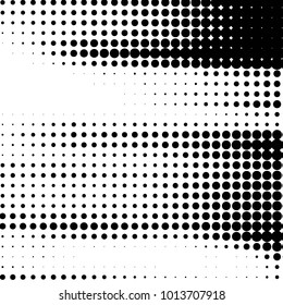 Spotted black and white grunge vector line background. Abstract halftone illustration background.  
