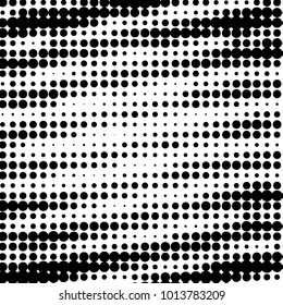 Spotted black and white grunge vector line background. Abstract halftone illustration background.  