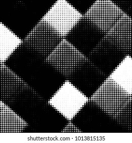 Spotted black and white grunge vector line background. Abstract halftone illustration background. Grunge grid dot background pattern

