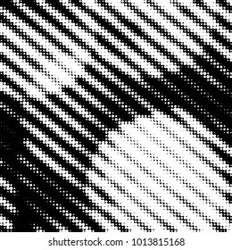 Spotted black and white grunge vector line background. Abstract halftone illustration background. Grunge grid dot background pattern
