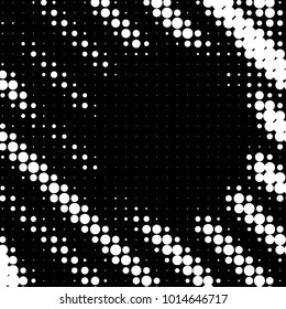 Spotted black and white grunge vector line background. Abstract halftone illustration background. Grunge grid polka dot background pattern
