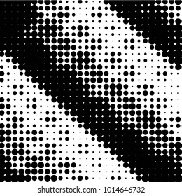Spotted black and white grunge vector line background. Abstract halftone illustration background. Grunge grid polka dot background pattern
