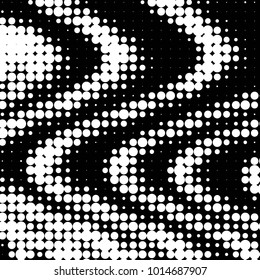 Spotted black and white grunge vector line background. Abstract halftone illustration background. Grunge grid polka dot background pattern
