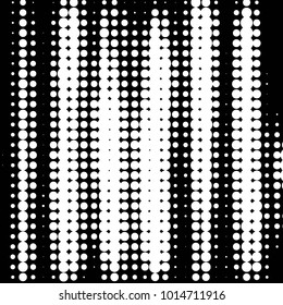 Spotted black and white grunge vector line background. Abstract halftone illustration background. Grunge grid polka dot background pattern
