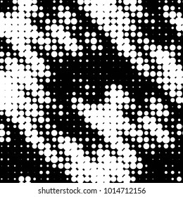 Spotted black and white grunge vector line background. Abstract halftone illustration background. Grunge grid polka dot background pattern
