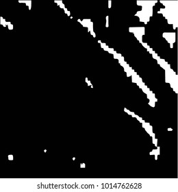 Spotted black and white grunge vector line background. Abstract halftone illustration background. Grunge grid polka dot background pattern
