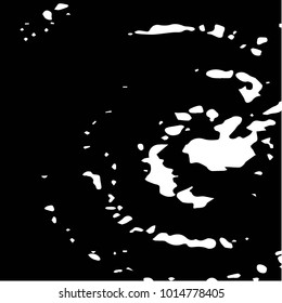 Spotted black and white grunge vector line background. Abstract halftone illustration background.