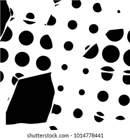 Spotted black and white grunge vector line background. Abstract halftone illustration background. Grunge grid polka dot background pattern

