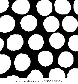 Spotted black and white grunge vector line background. Abstract halftone illustration background. Grunge grid polka dot background pattern
