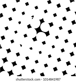 Spotted black and white grunge vector line background. Abstract halftone illustration background. Grunge grid polka dot background pattern
