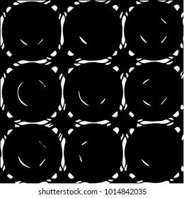 Spotted black and white grunge vector line background. Abstract halftone illustration background. Grunge grid polka dot background pattern
