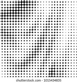 Spotted black and white grunge vector line background. Abstract halftone illustration background. Grunge grid polka dot background pattern
