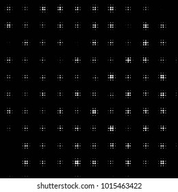 Spotted black and white grunge vector line background. Abstract halftone illustration background. Grunge grid polka dot background pattern
