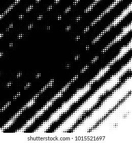 Spotted black and white grunge vector line background. Abstract halftone illustration background. Grunge grid polka dot background pattern
