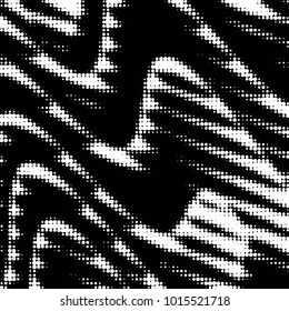 Spotted black and white grunge vector line background. Abstract halftone illustration background. Grunge grid polka dot background pattern
