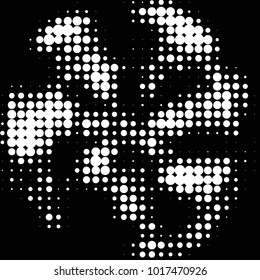Spotted black and white grunge vector line background. Abstract halftone illustration background. Grunge grid polka dot background pattern
