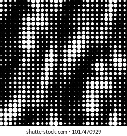 Spotted black and white grunge vector line background. Abstract halftone illustration background. Grunge grid polka dot background pattern

