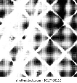 Spotted black and white grunge vector line background. Abstract halftone illustration background. Grunge grid polka dot background pattern
