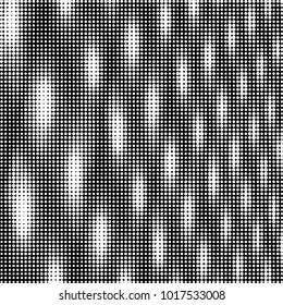 Spotted black and white grunge vector line background. Abstract halftone illustration background. Grunge grid polka dot background pattern
