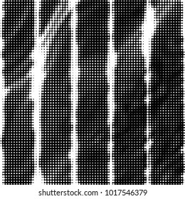 Spotted black and white grunge vector line background. Abstract halftone illustration background. Grunge grid polka dot background pattern
