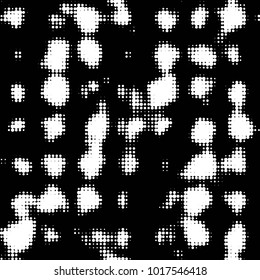 Spotted black and white grunge vector line background. Abstract halftone illustration background. Grunge grid polka dot background pattern
