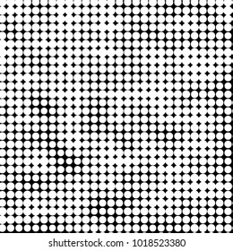 Spotted black and white grunge vector line background. Abstract halftone illustration background. Grunge grid polka dot background pattern
