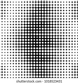 Spotted black and white grunge vector line background. Abstract halftone illustration background. Grunge grid polka dot background pattern
