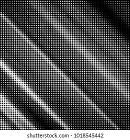 Fondo de línea vectorial de grunge negro y blanco. Fondo abstracto de ilustración de medio tono. Patrón de fondo de puntos de la cuadrícula gruesa
